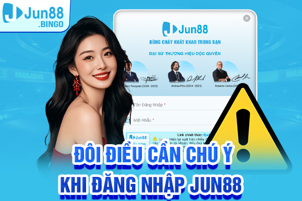 Đôi điều cần chú ý khi đăng nhập Jun88